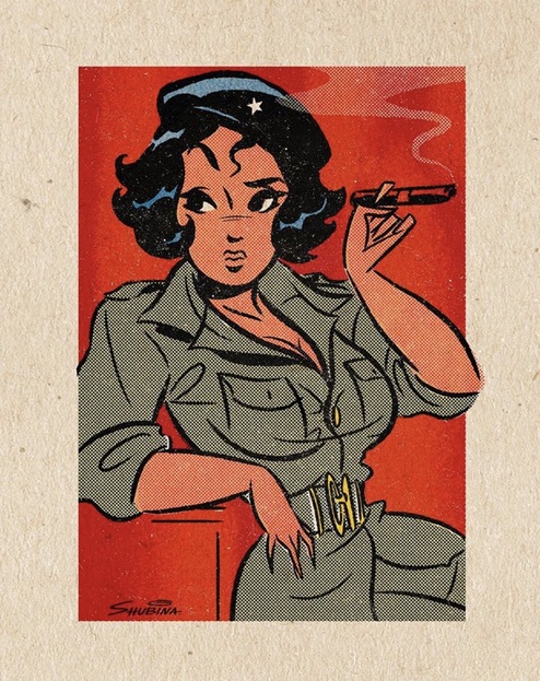 Che Guevara as pin up by Sveta Shubina